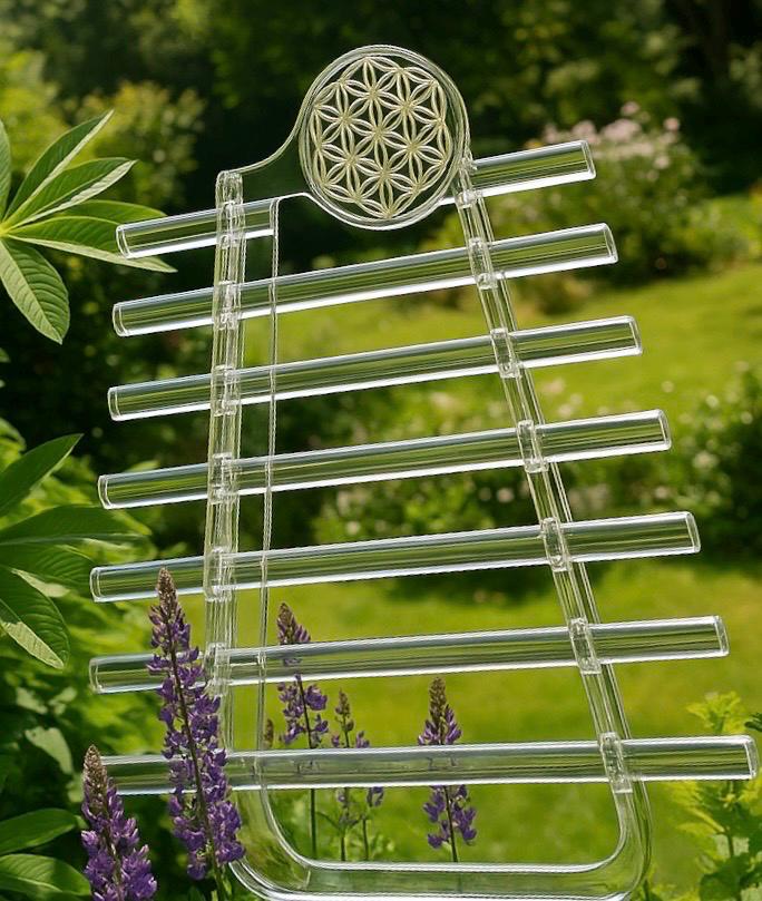Crystal Harp – Clear Quartz Sound Healing Instrument for Meditation, Chakra Alignment & Sacred Ceremony