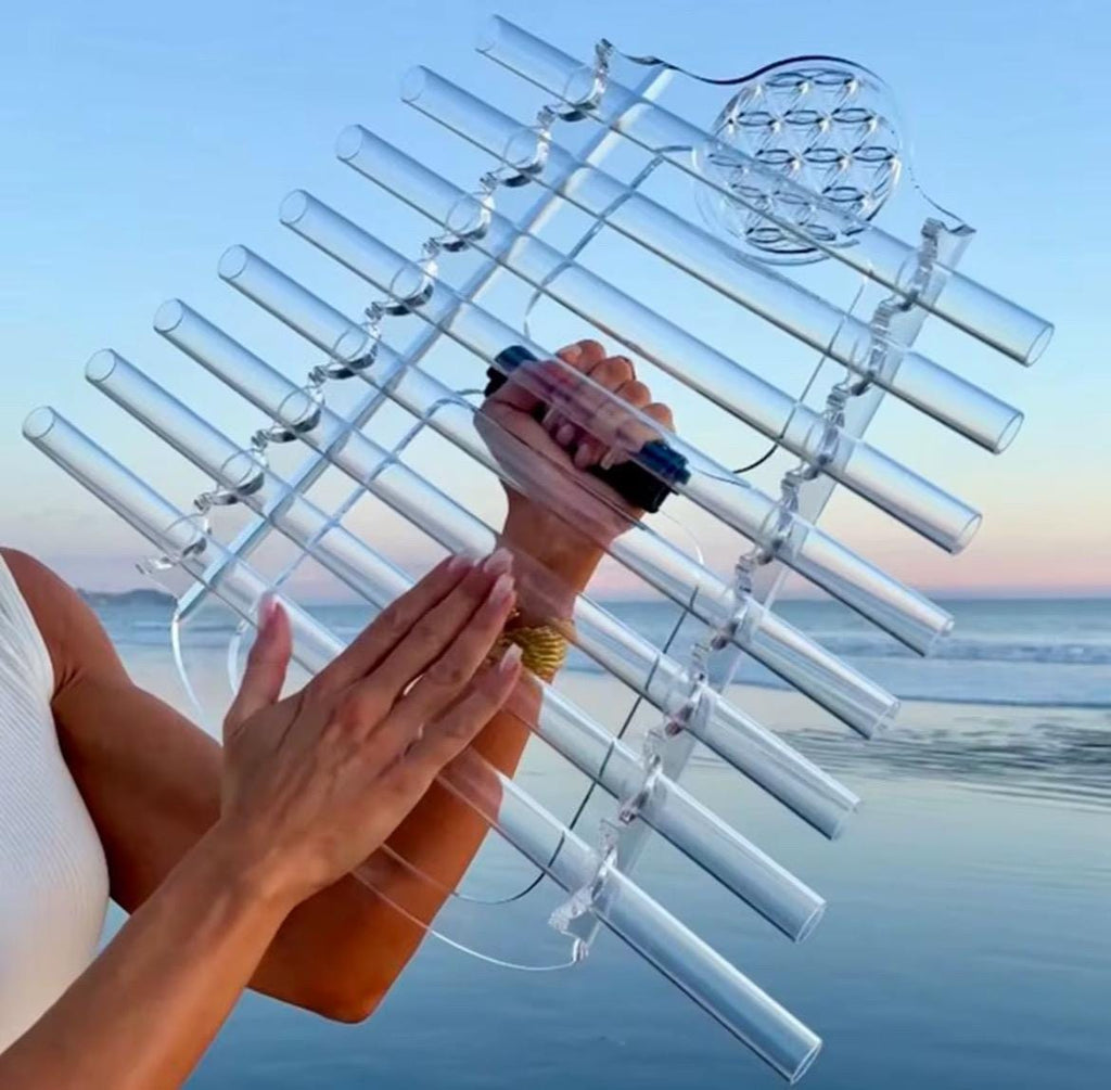 Crystal Harp – Clear Quartz Sound Healing Instrument for Meditation, Chakra Alignment & Sacred Ceremony